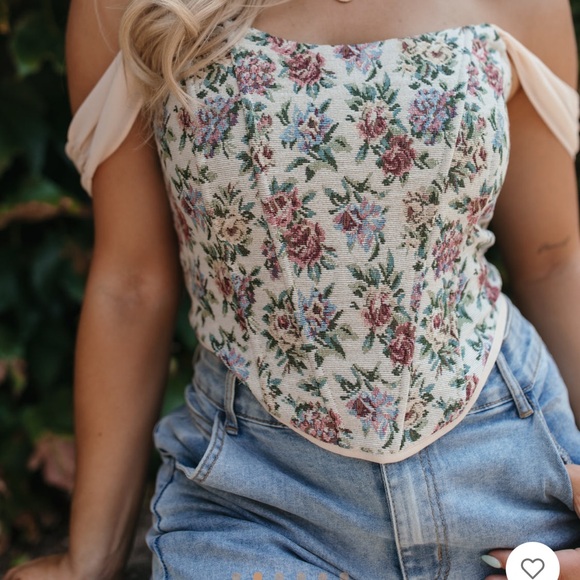 The Post Floral Corset Top - Picture 5 of 9